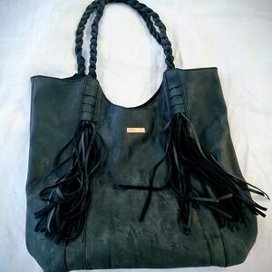 Rip Curl Black Hobo Bag with Tassel Details